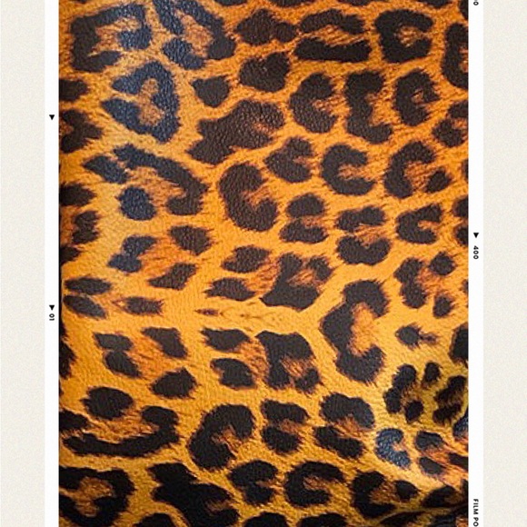 Leopard print with fringe crossbody purse with adj strap 10”x13” leather - Picture 10 of 14